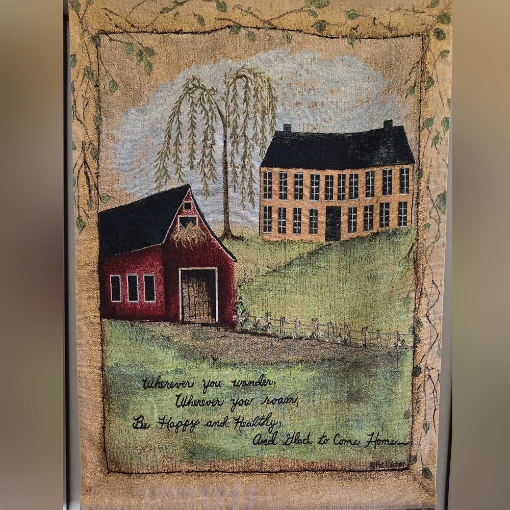 The Good Life Americana Tapestry Wall Hanging